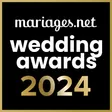 Wedding Award Mariages.net 2024 reçu par Life Focus.