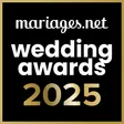 Wedding Award Mariages.net 2025 reçu par Life Focus.